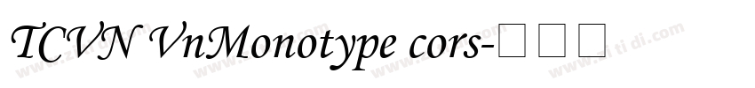 TCVN VnMonotype cors字体转换